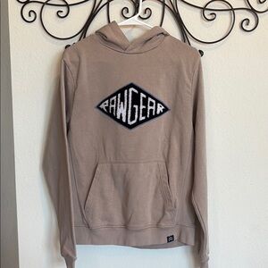 Tan Pullover Hoodie with Diamond Graphic